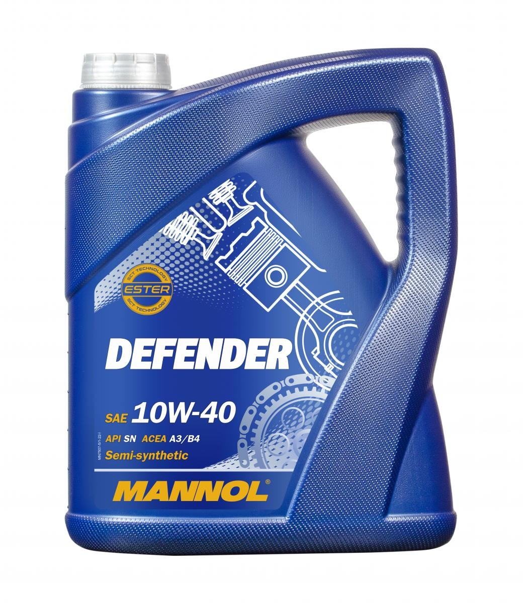MANNOL DEFENDER MN7507-5 Engine oil 10W-40, 5l, Part Synthetic Oil