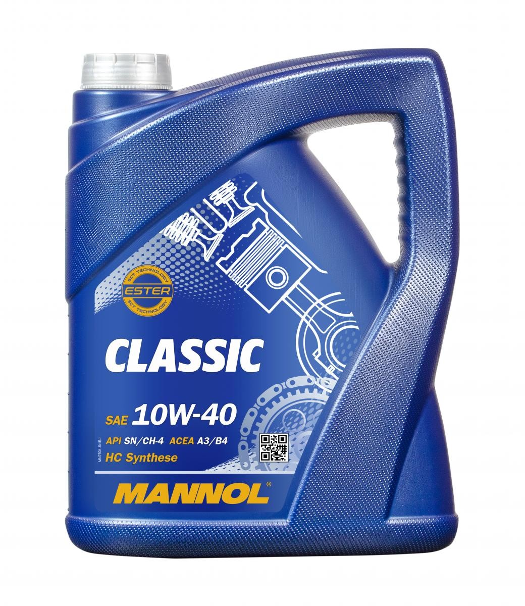 Buy Auto oil MANNOL diesel MN7501-5 ContiClassic 10W-40, 5l, Part Synthetic Oil
