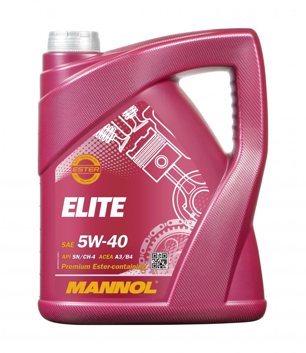 Buy Motor oil MANNOL petrol MN7903-5 ELITE 5W-40, 5l, Synthetic Oil