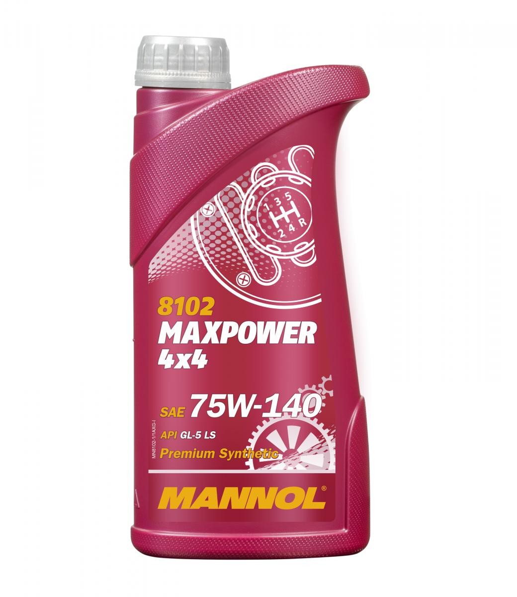 MANNOL MAXPOWER 4x4 75W-140, Full Synthetic Oil, Capacity: 1l MIL-L 2105 D, MAN 342, SCANIA STO 1:0 Transmission oil MN8102-1 buy