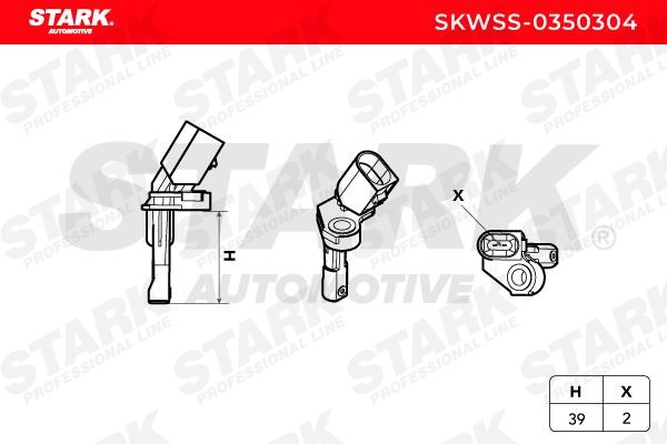 OEM-quality STARK SKWSS-0350304 ABS sensor