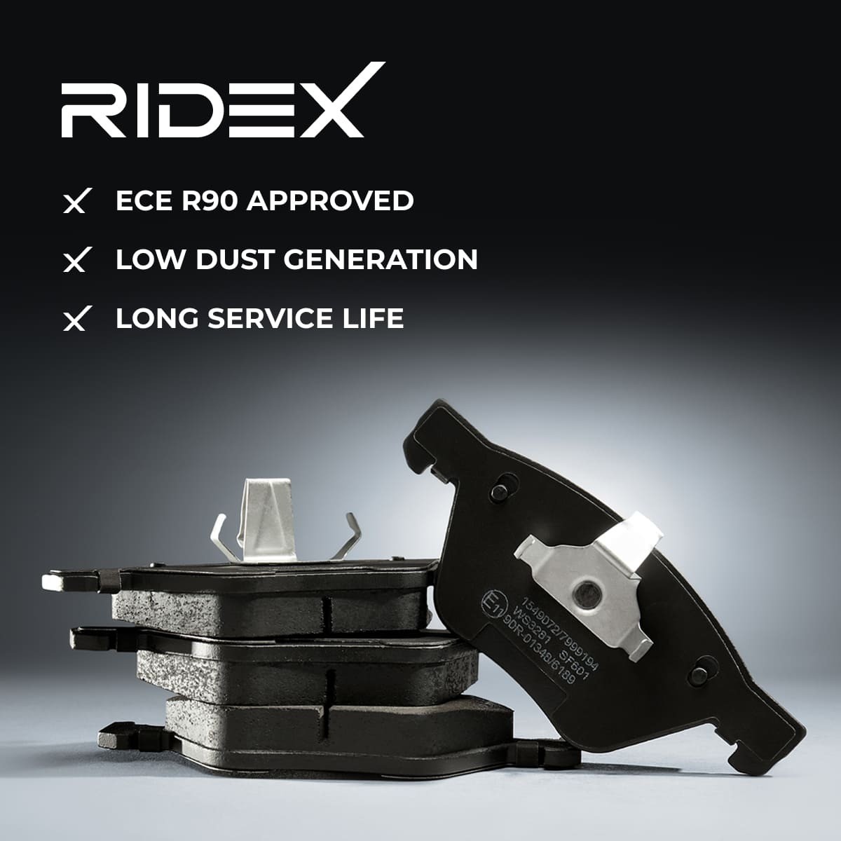 RIDEX Brake pad kit 402B1192 for AUDI A3, TT, Q3