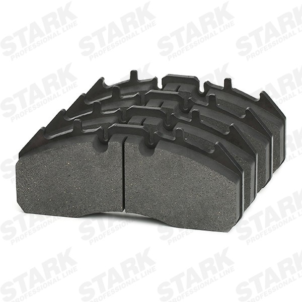 STARK SKBP-0011796 Disc pads Front Axle, Rear Axle, excl. wear warning contact, with attachment material