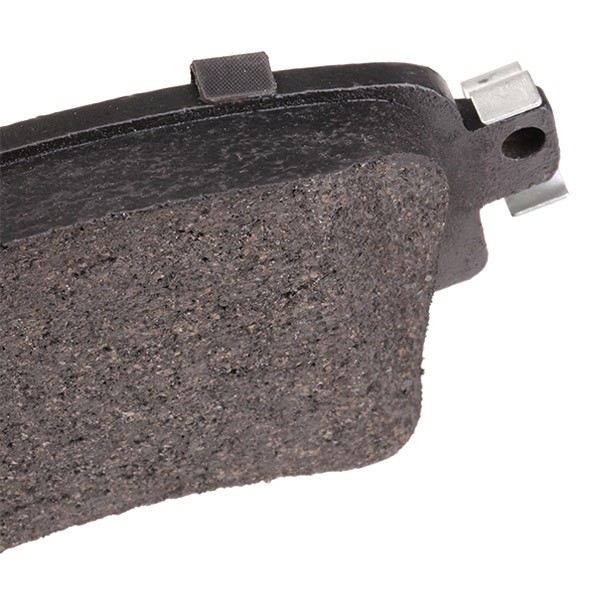 402B1217 Set of brake pads 402B1217 RIDEX Rear Axle, prepared for wear indicator, excl. wear warning contact