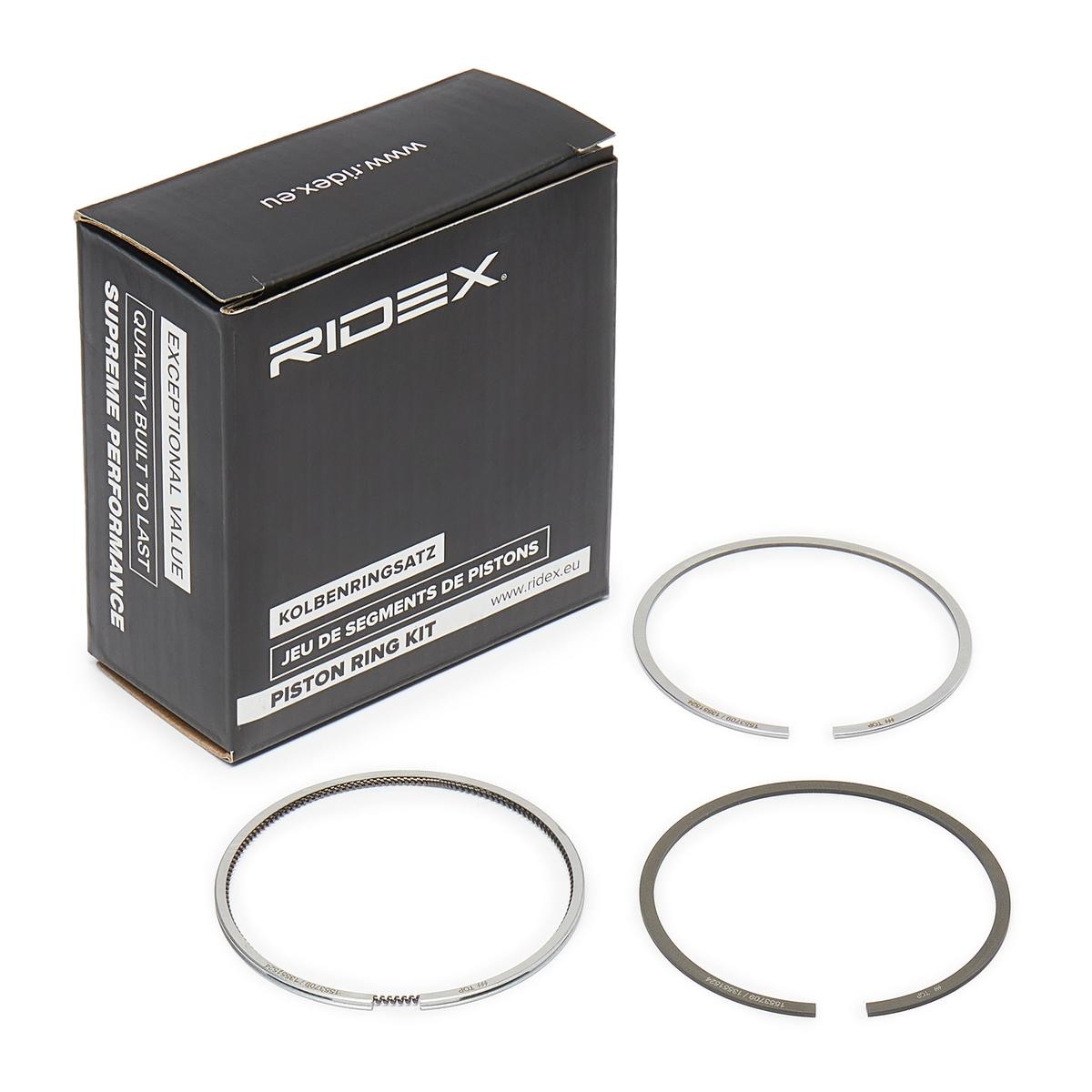 Image of RIDEX Piston Ring Kit FIAT,CHRYSLER,LANCIA 444P0005 71715336 Piston Ring Set