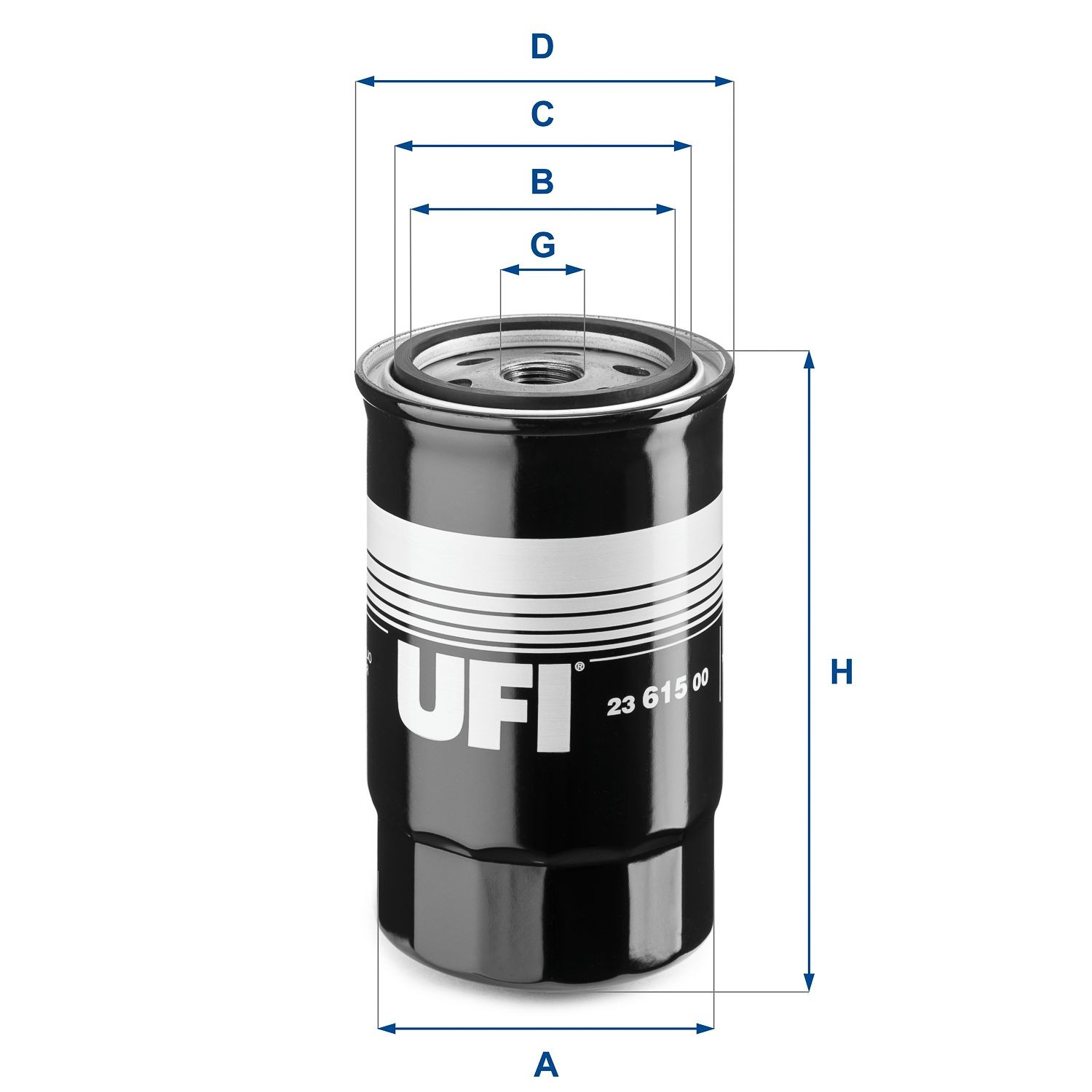 Hyundai SANTA FE Oil filters 13553000 UFI 23.615.00 online buy