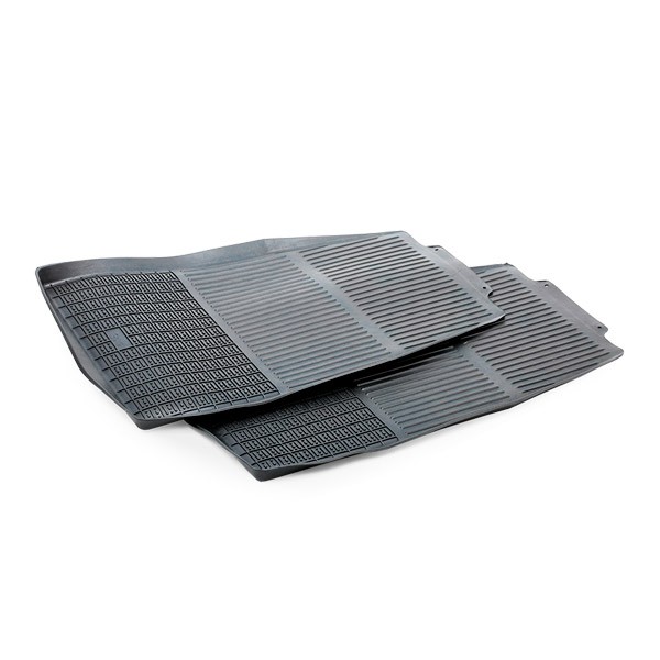 POLGUM 310C Floor mats Rubber, Front, Quantity: 2, black, Universal fit, 71.5x47