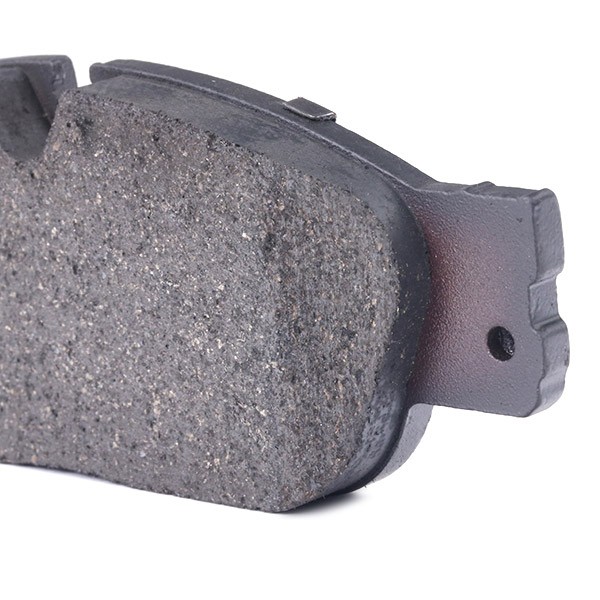 402B1245 Set of brake pads 402B1245 RIDEX Front Axle, prepared for wear indicator, with anti-squeak plate, with accessories, Photo corresponds to scope of supply