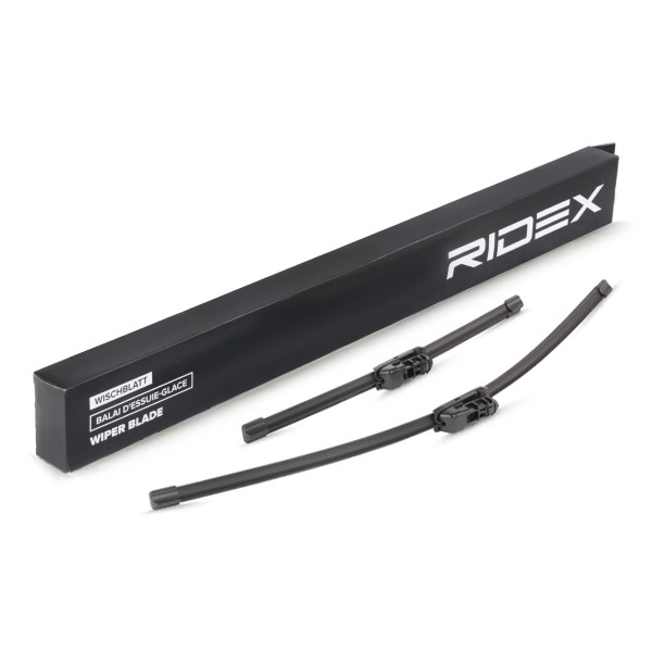 RIDEX 298W0257 Wiper blade 650/ 380 mm Front, Beam, with spoiler, Flat, 26/ 15 Inch