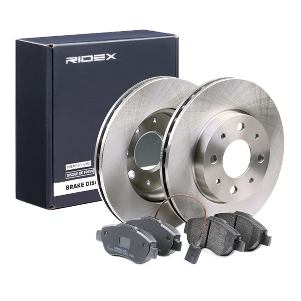 RIDEX Brake disc and pads set 3405B0197