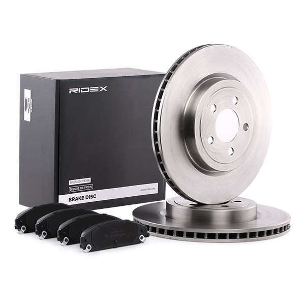 RIDEX Brake disc and pads set 3405B0232
