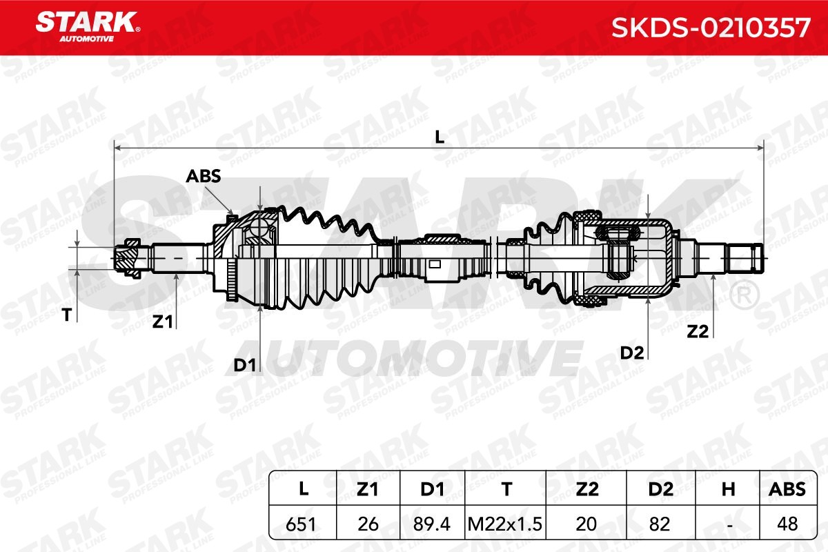 STARK CV axle SKDS-0210357 buy online