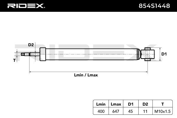RIDEX Shock absorbers 854S1448 buy online