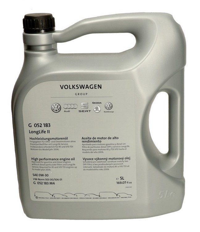Comprar Aceite de motor para coche VAG G052183M4 LongLife II 0W-30, 5L, Aceite sintetico