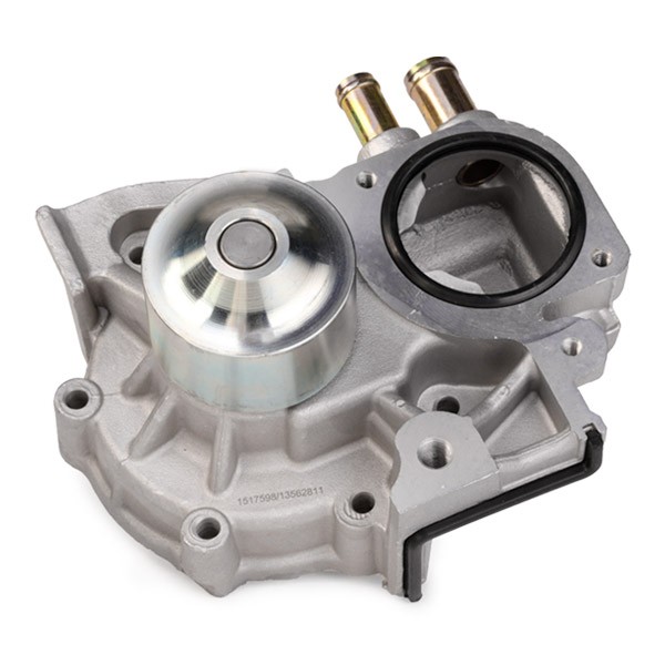 RIDEX 1260W0176 Water pump Cast Aluminium, with belt pulley, with seal, Mechanical, Metal, Water Pump Pulley Ø: 60 mm