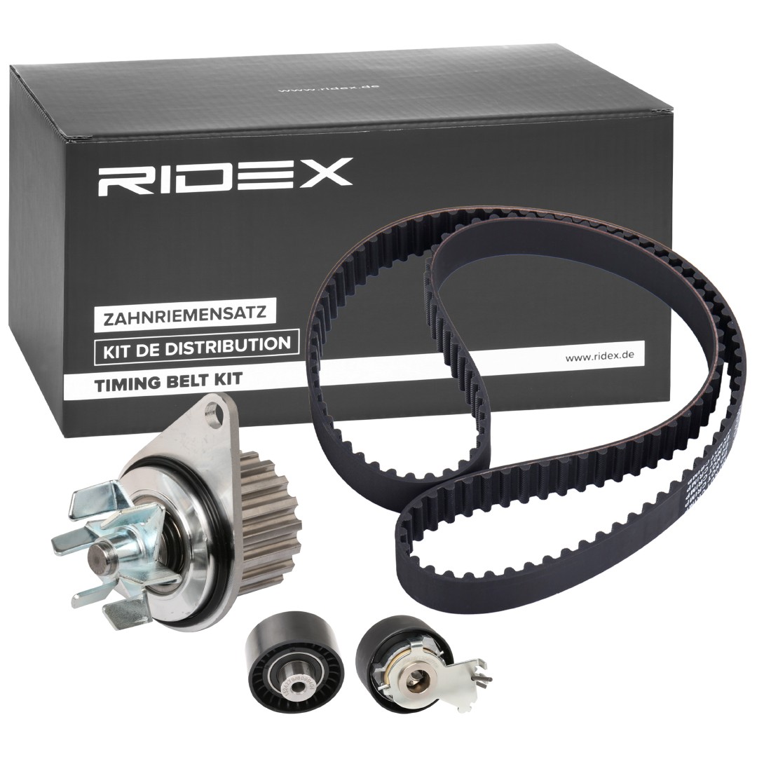 RIDEX 3096W0071 Water pump and timing belt kit with water pump, Number of Teeth: 135, Width: 25 mm