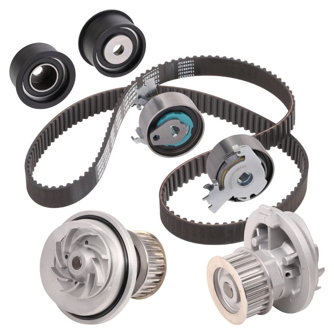 RIDEX 3096W0140 Water pump and timing belt kit with water pump, Number of Teeth: 168, Width: 24 mm