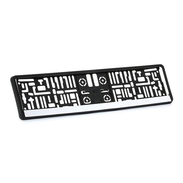 93-002 VIRAGE Kennzeichenhalter schwarz, mit Logo, rahmenlos 93
