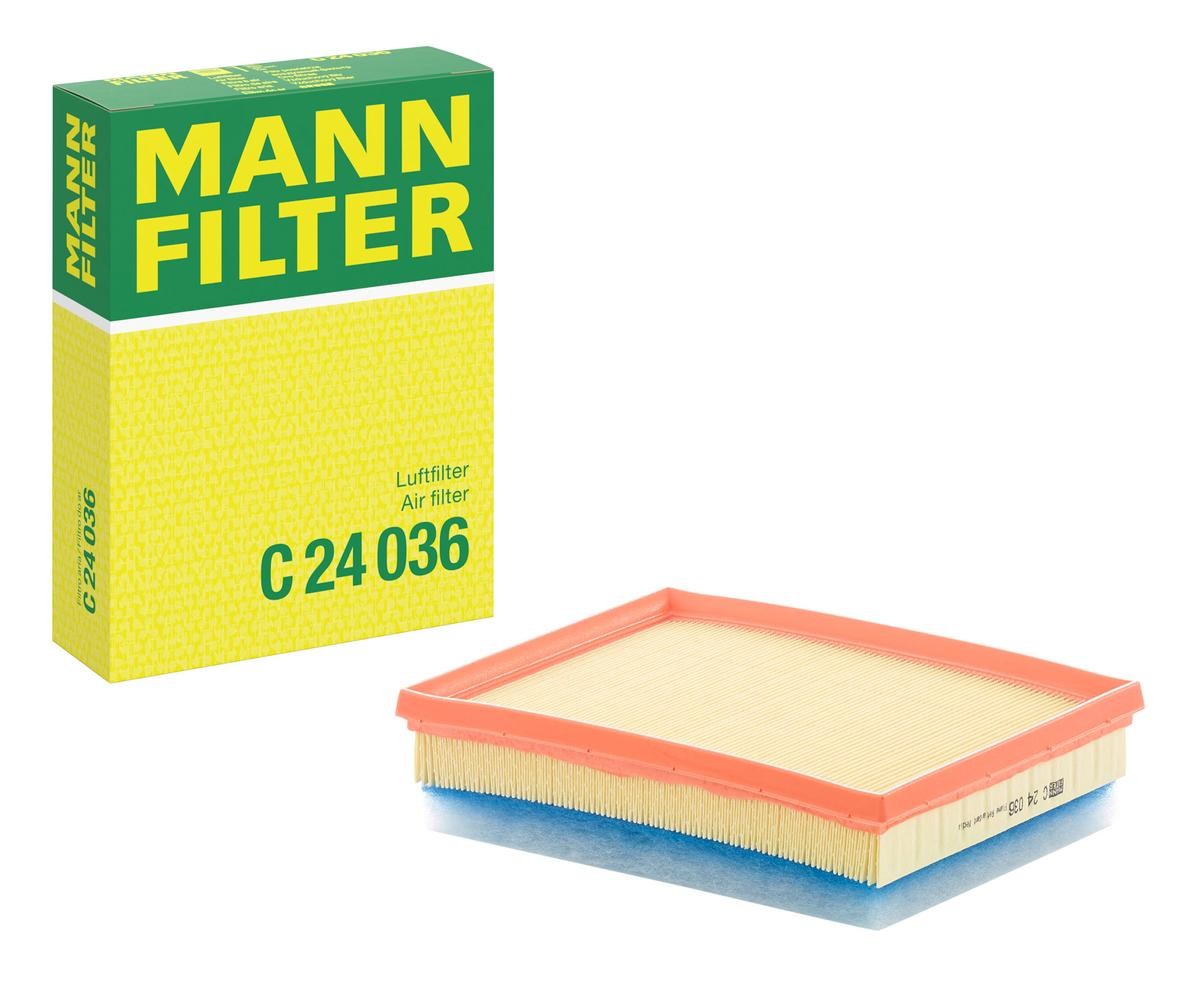 C24036 Air filter C 24 036 MANN-FILTER 54mm, 182mm, 239mm, Filter Insert