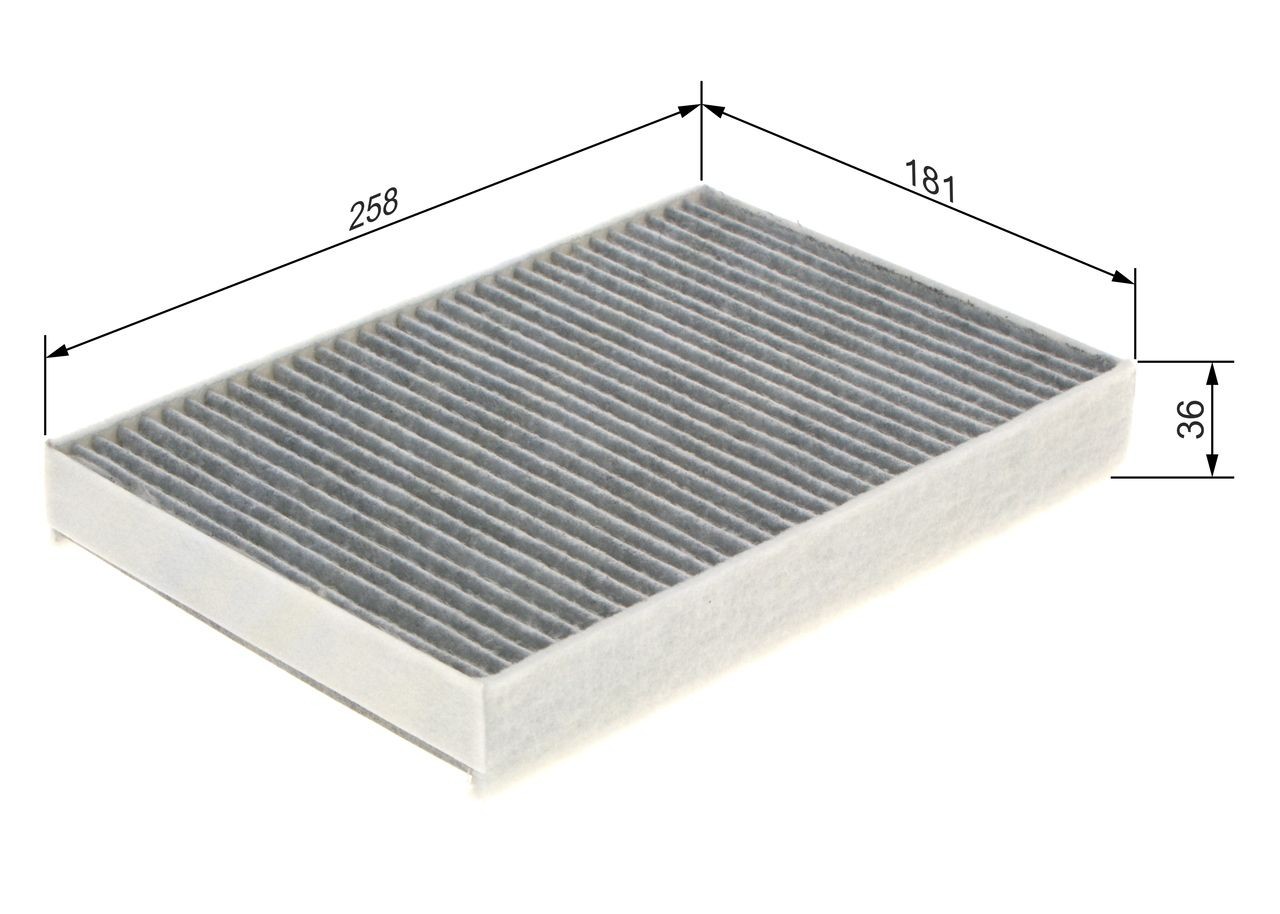 OEM-quality BOSCH 1 987 435 573 Air conditioner filter