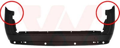 VAN WEZEL Rear, Smooth, black Front bumper 3706541 buy