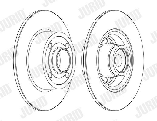 Renault TWINGO Disc brakes 13581753 JURID 562376J-1 online buy