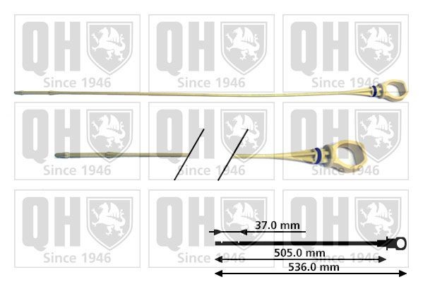 Oil Dipstick Rod Inner Length: 508 MM for Peugeot 206 1.4 HDI