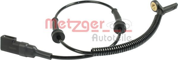 METZGER 0900893 ABS sensor Front Axle, 2-pin connector, 600mm