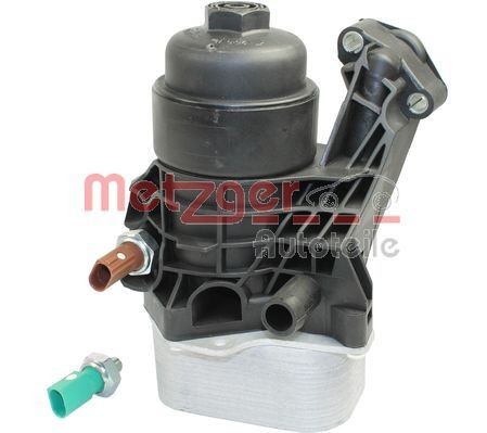 Volkswagen GOLF Oil filter cover 13583843 METZGER 2370016 online buy
