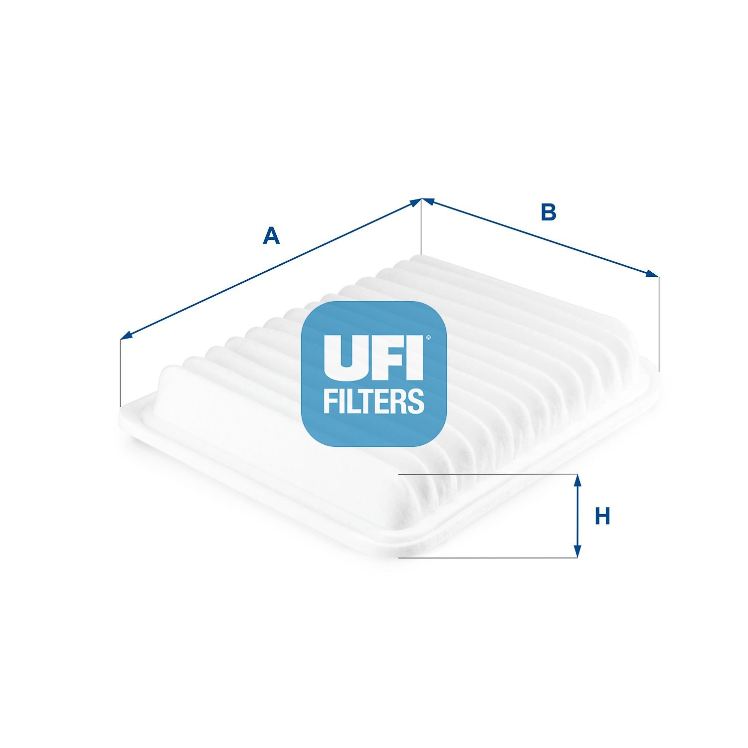 30.709.00 UFI Air filters MITSUBISHI 53mm, 207mm, 259mm, Filter Insert