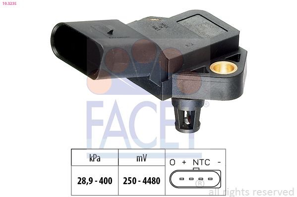 FACET 10.3235 Sensor, boost pressure