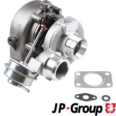 JP GROUP 1117402600 Turbocharger Exhaust Turbocharger, Euro 4 (D4), Incl. Gasket Set