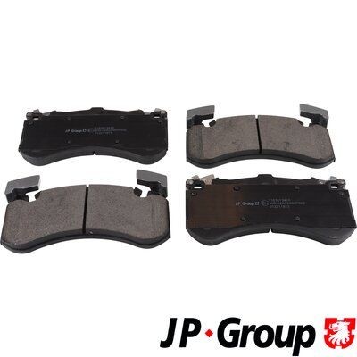 JP GROUP 1163613410 Brake pad set Front Axle, excl. wear warning contact