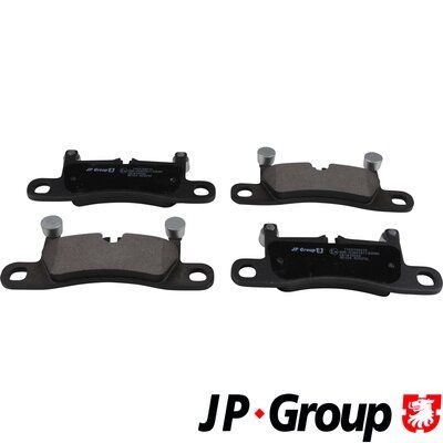 JP GROUP Rear Axle, excl. wear warning contact Height: 76mm, Width: 188mm, Thickness: 16,9mm Brake pads 1163708410 buy