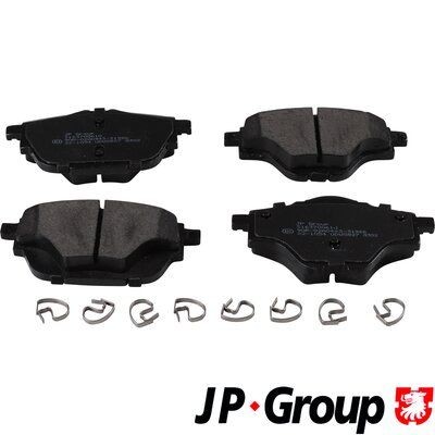 JP GROUP 3163700610 Brake pad set Rear Axle, excl. wear warning contact