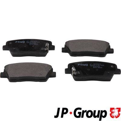 JP GROUP Rear Axle, with acoustic wear warning Height: 48,3mm, Width: 117mm, Thickness: 15,9mm Brake pads 3663700510 buy