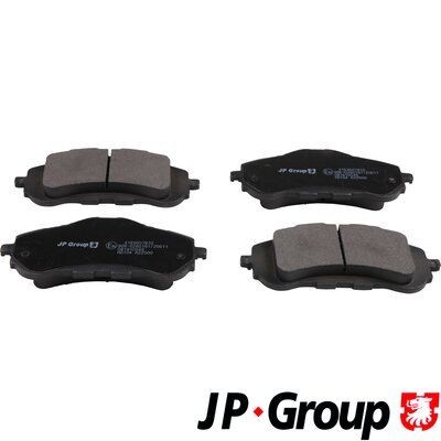 JP GROUP 4163607810 Brake pad set Front Axle, not prepared for wear indicator