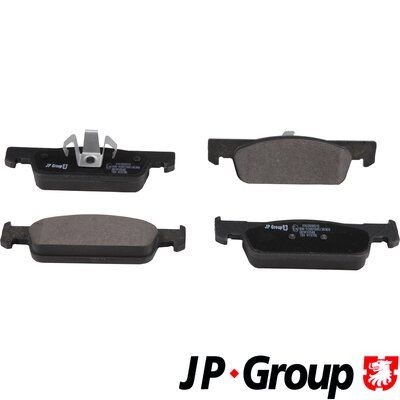 5163600410 JP GROUP Front Axle, not prepared for wear indicator Height 1: 41,8mm, Height 2: 40mm, Width: 140mm, Thickness: 18mm Brake pads 4363606010 buy