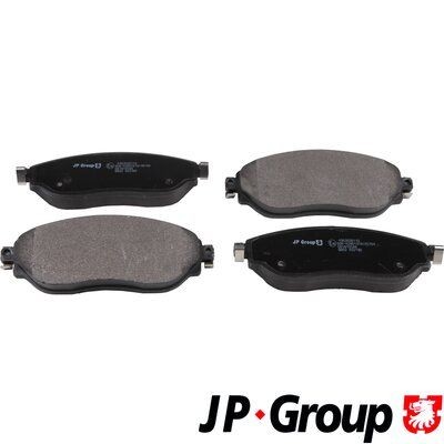 JP GROUP 4363606110 Brake pad set Front Axle, not prepared for wear indicator