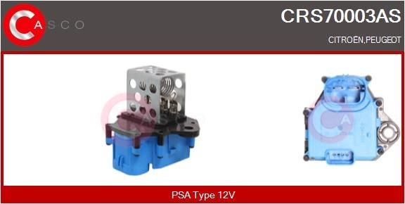 Great value for money - CASCO Pre-resistor, electro motor radiator fan CRS70003AS