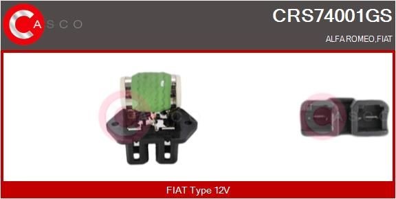 Pre-resistor, electro motor radiator fan CASCO CRS74001GS - Alfa Romeo BRERA Air conditioning spare parts order