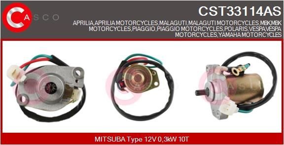Motor de arranque moto VESPA CASCO CST33114AS a un precio online