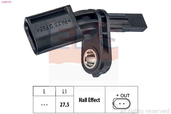 EPS 1.960.173 ABS sensor Made in Italy - OE Equivalent
