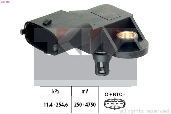 FACET 10.3110 KW 493110 Sensor, boost pressure 5001859016