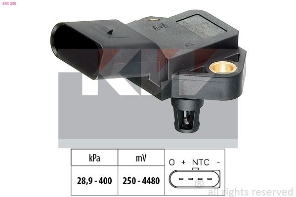 KW Sensor, Ladedruck 493 235