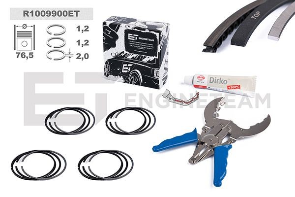 Original R1009900ET ET ENGINETEAM Piston ring kit ALFA ROMEO
