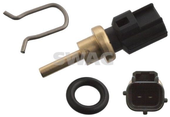 SWAG black, with seal, with retaining spring Number of connectors: 2 Coolant Sensor 55 10 3648 buy
