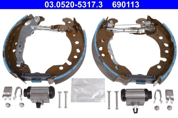 ATE 03.0520-5317.3 Brake Set, drum brakes RENAULT experience and price