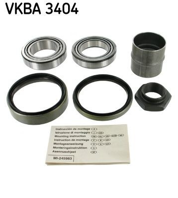 SKF VKBA 3404 Wheel bearing kit with shaft seal, 75 mm
