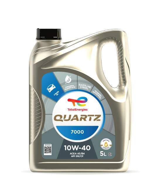 TOTAL Quartz, 7000 2202845 Engine oil 10W-40, 5l, Part Synthetic Oil